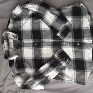 Girls flannel long sleeve shirt